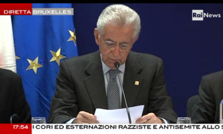 Mario Monti after EU summit, 23rd November 2012