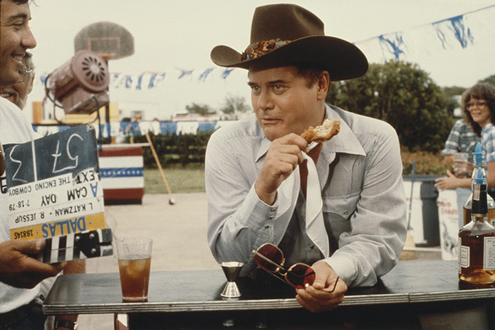 Larry Hagman: On Set