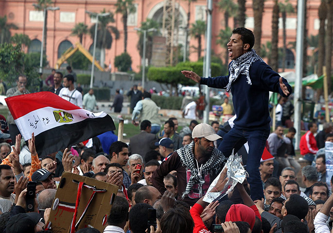 Anti-Morsi protests: Egyptian protesters shout slogans against president Morsi