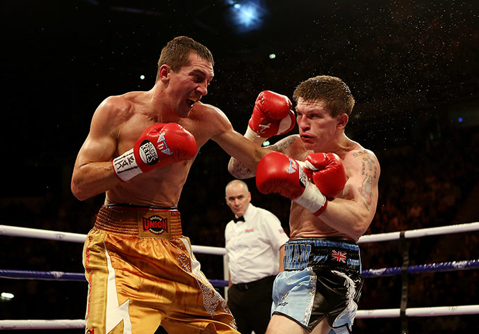 Hatton v Senchenko: Senchenko and Hatton in action