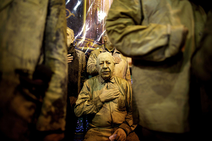 24 hours: Khorramabad, Iran: Iranian Shiite Muslims beat their chests