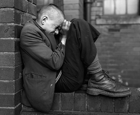 Deutsche Borse: Youth on Wall, Jarrow, Tyneside, 1976 by Chris Killip