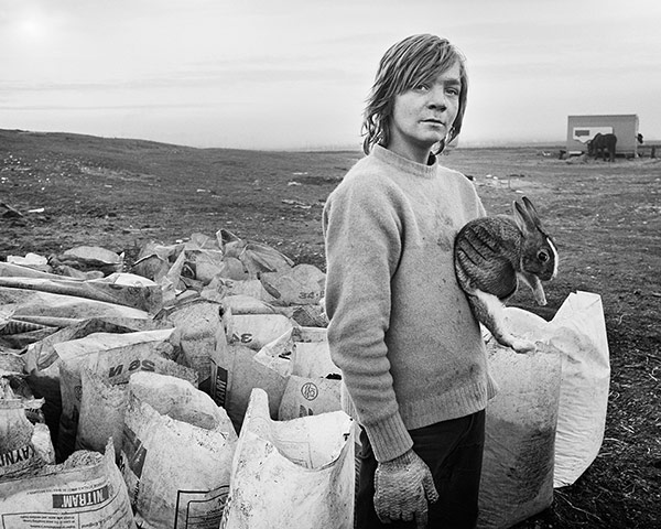Deutsche Borse: Boo and his rabbit, Lynemouth, Northumberland, 1983 by Chris Killip