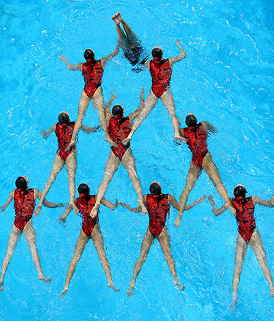 Asian Swimming 2012: Japanese synchronised