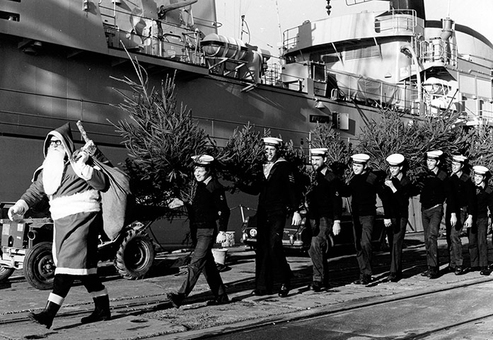 GNM Archive Christmas: Santa and the Navy