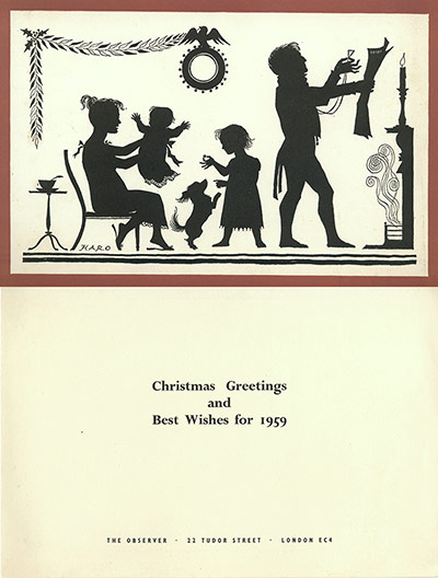 GNM Archive Christmas: Obs Christmas card