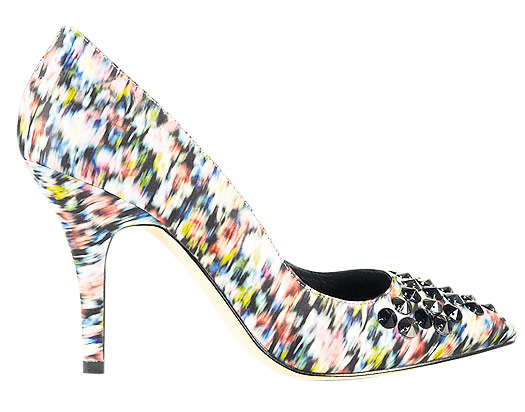 Party shoes gallery: Multicoloured studded court shoes