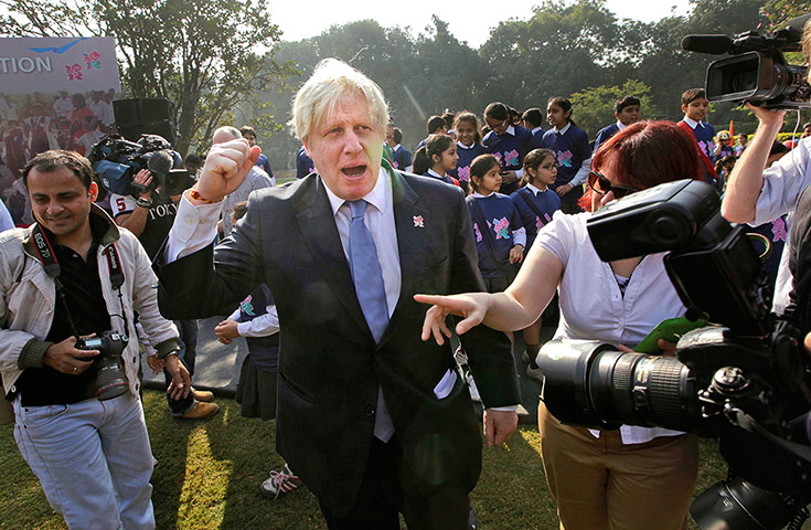 Boris in India: Boris Johnson speaks to the press