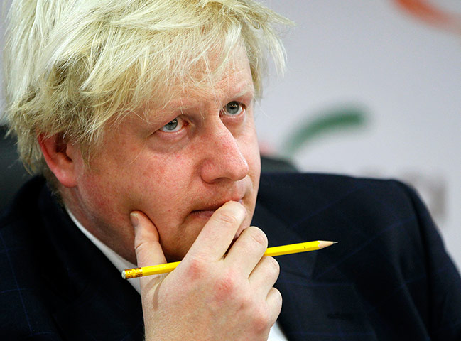 Boris in India: Boris Johnson listening