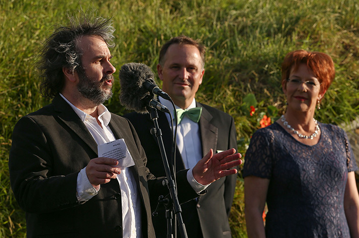The Hobbit premiere: Peter Jackson, Prime Minister John Key and Mayor Celia Wade-Brown