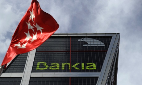 Spanish bank Bankia's headquarters in Madrid. 