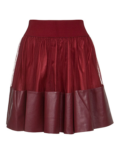 Party looks: Leather skirt