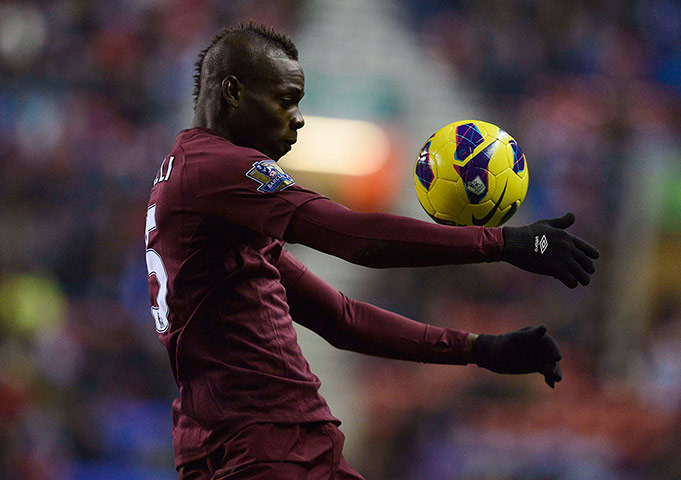 wednesday prem: Manchester City's Mario Balotelli 