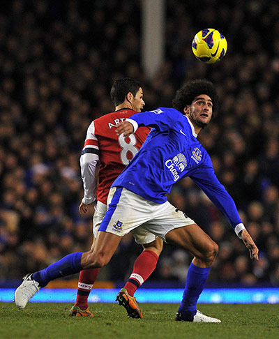wednesday prem: Everton's Belgian midfielder Marouane Fellaini
