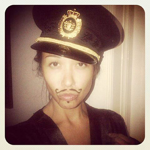 Movember gallery: Myleen Klass with movember