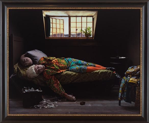 African art: Fake Death Picture by Yinka Shonibare