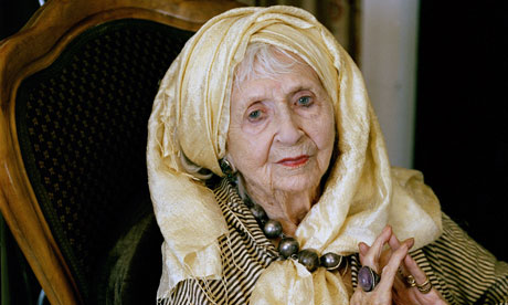 Lesley Blanch at home in Menton, South of France.