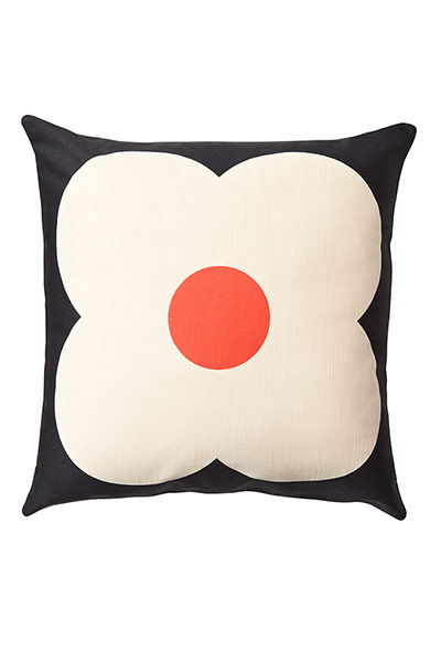 Homes: wish list: Giant abacus cushion in slate blue/red, £39, by Orla Kiely, blisshome.co.uk