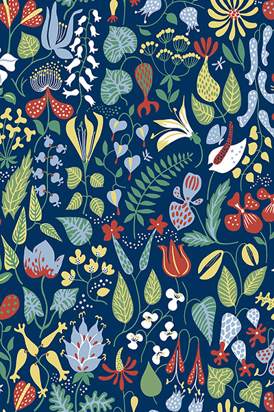 Homes: wish list: Herbarium 50s wallpaper (based on a 1950s design), borastapeter.se