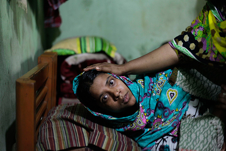 24 hours in pictures: Tahera Begum,who survived a devastating fire