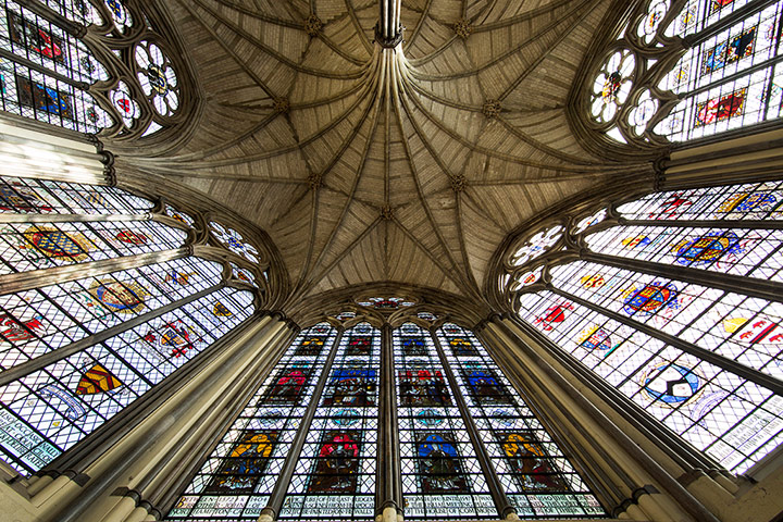 Westminster Abbey: Chapter House ceiling