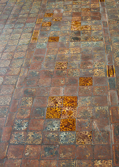 Westminster Abbey: floor tiles in the Chapter House