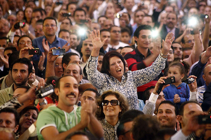 coptic pope elected: the announcement of the election of Pope Tawadros 