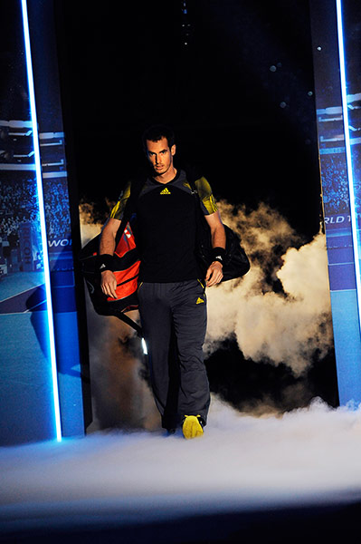 Murray v Berdych: Murray enters