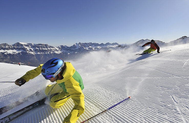 Swiss Tourist Board: Ferienregion Heidiland: Skifahren am Flumserberg