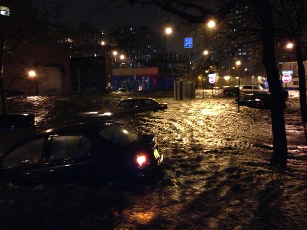 14th and Ave C submerged