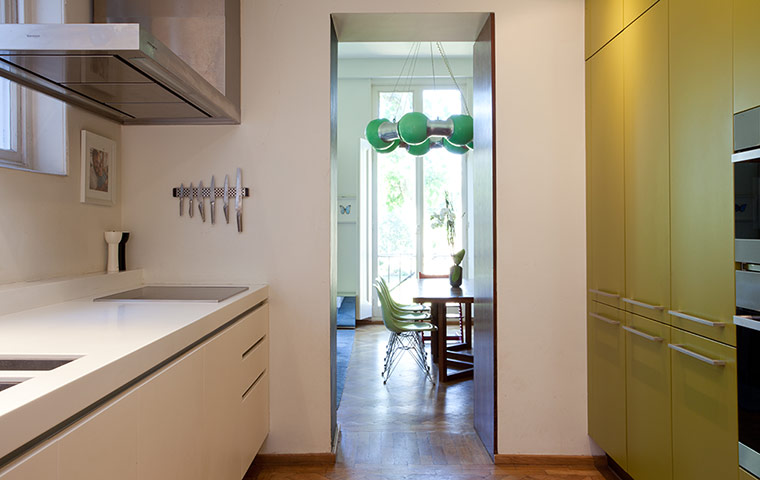 Homes: Little Venice: Kitchen area looking through to the dining room
