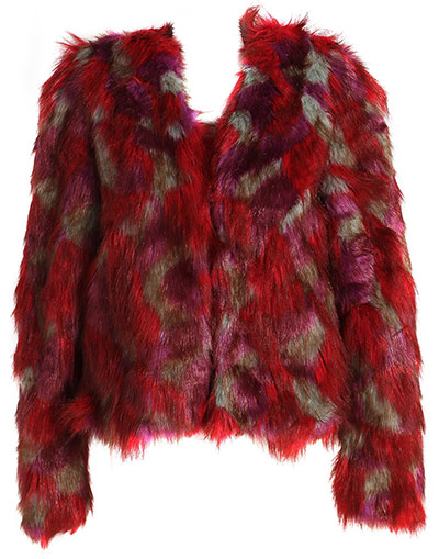 Winter Fashion: shaggy fur jacket