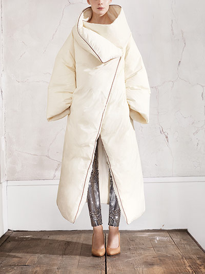 extra winter: oversized duvet coat