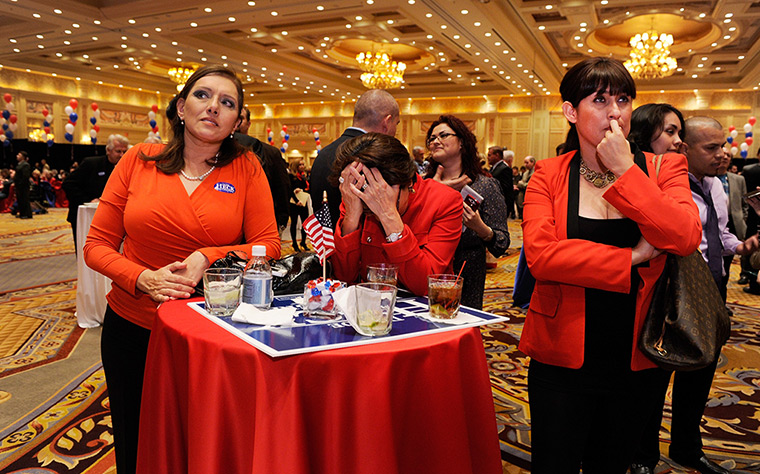 US reaction: Romney supporters react in Las Vegas