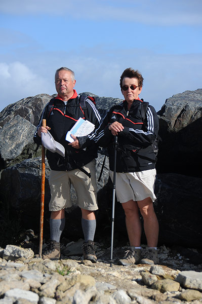 Big Picture: Couples: A couple dressed in matching black outdoor jackets