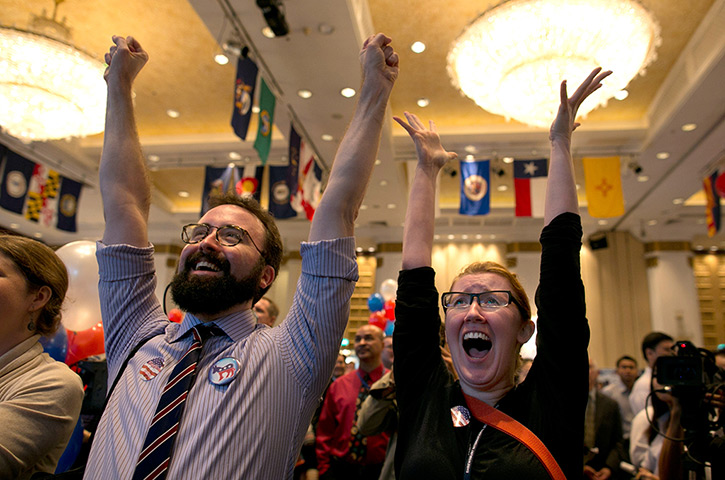 World election reaction: American Expats Gather To Watch Coverage Of The US Presidential Elections