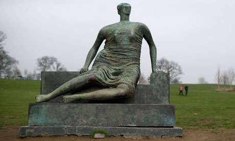 Henry Moore's sculpture Draped Seated Woman