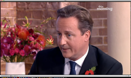 David Cameron on ITV's This Morning