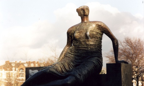Henry Moore's sculpture Draped, Seated Woman 