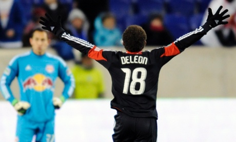 DC United's Nick DeLeon vs NY Red Bulls