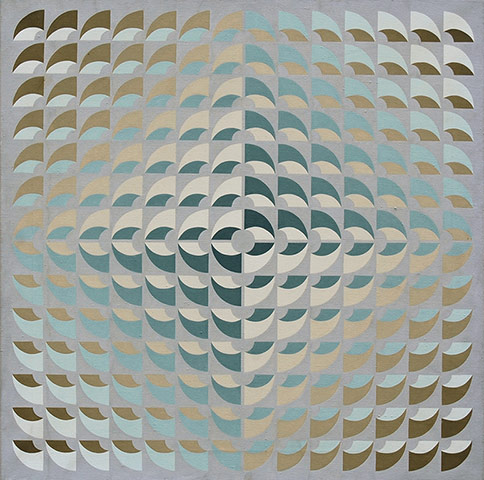 Jay Rayner: 3D Blue and Gold Segments, 1978