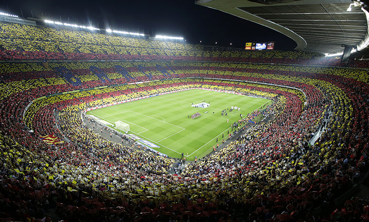 Joy of six stadiums: Camp Nou