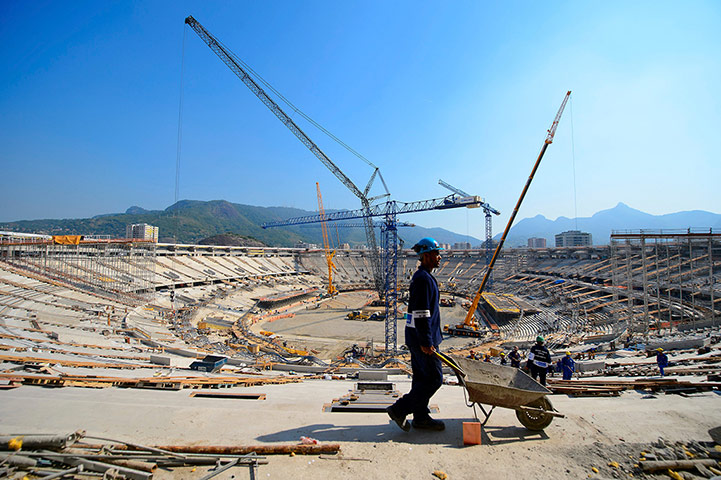 Joy of six stadiums: Maracana Stadium Under Restoration