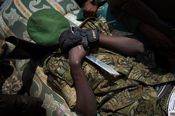 Goma: TOPSHOTS A Congolese M23 rebels sleeps i