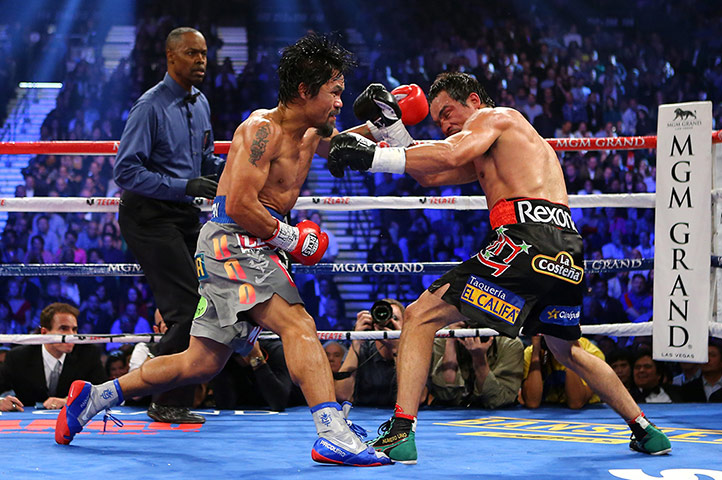 Márquez v Pacquiao: Pacquiao left
