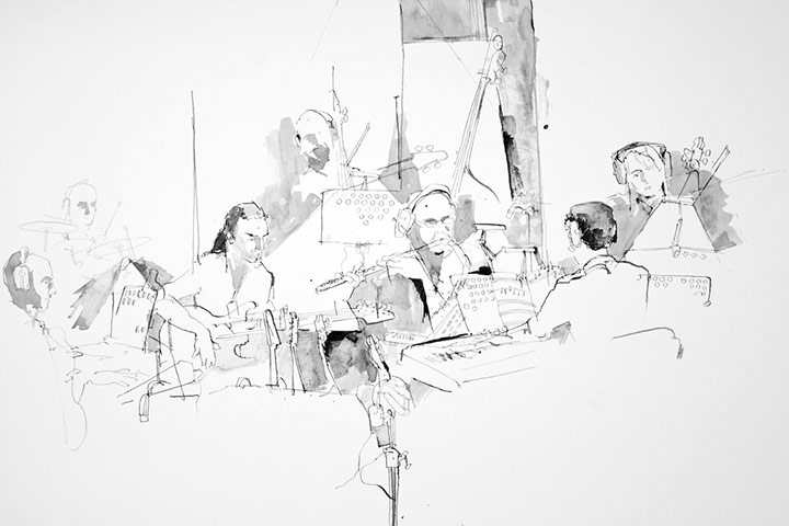 Old Vic 24 Hour Musicals: Illustration by George Butler