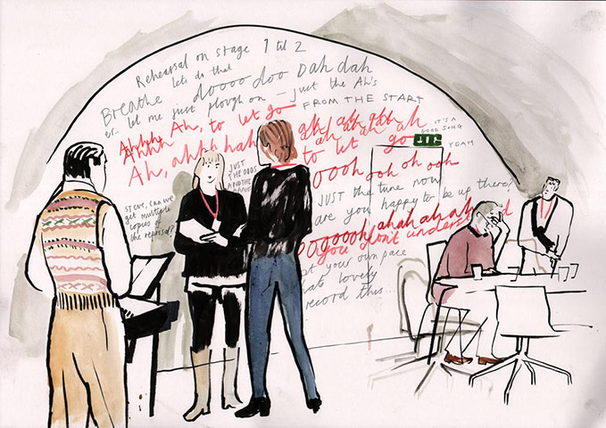 Old Vic 24 Hour Musicals: Illustration by Hannah Simpson