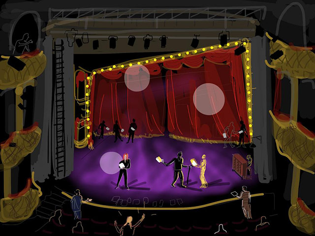 Old Vic 24 Hour Musicals: Illustration by Tim Vyner