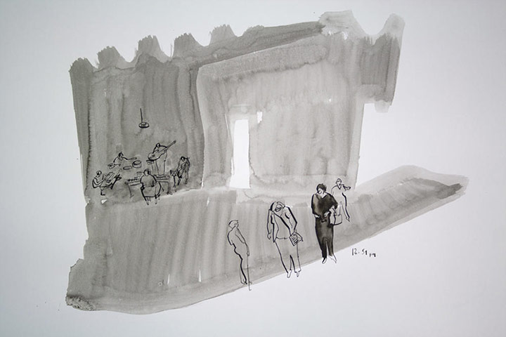 Old Vic 24 Hour Musicals: Illustration by Sophia O'connor