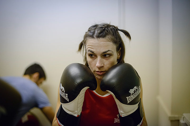 Lucy Fry gallery: Lucy does some last-minute limbering up.